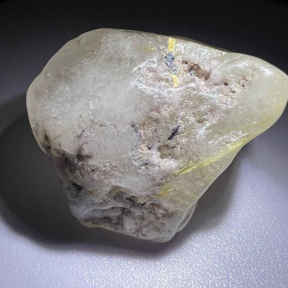 Golden Rutilated Quartz Crystal Freeform (#4) - Picture 6 of 13